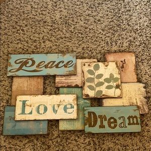 “Peace, Love, Dream” Wall Art